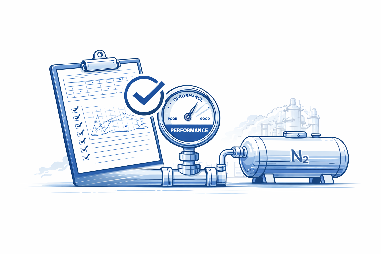 Cryogenic nitrogen plant startup