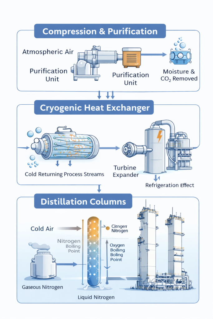 cryogenic nitrogen plant operation